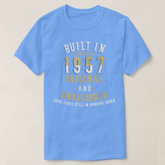 内蔵1957オリジナル復元されないユーモアおもしろい65th tシャツ (デザイン正面)