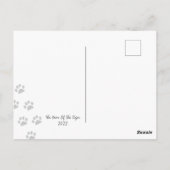 内虎を起こ感動的せ ポストカード (裏面)