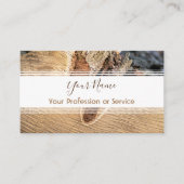 内装ストライプや大工用の木造の！ 名刺 (正面)