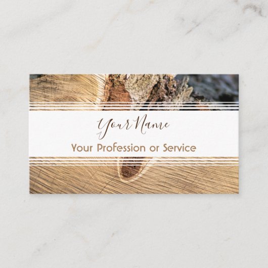内装ストライプや大工用の木造の! 名刺 (正面)
