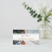 内装ストライプや大工用の木造の! 名刺 (スタンド正面)