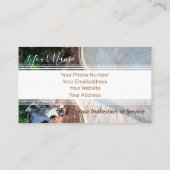 内装ストライプや大工用の木造の! 名刺 (裏面)