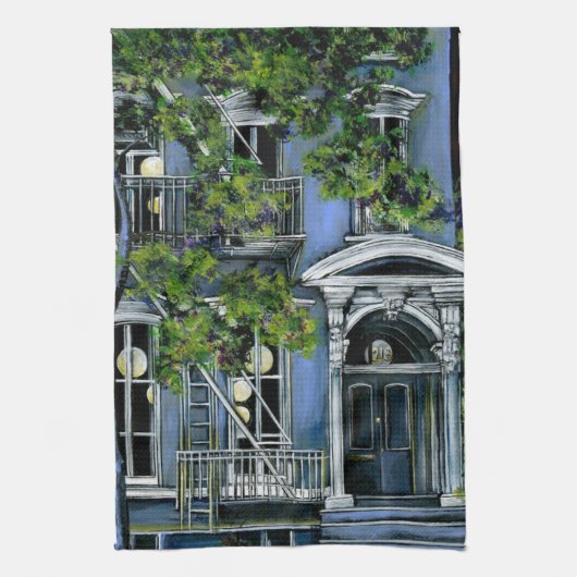 内部から発光する球 キッチンタオル (縦)