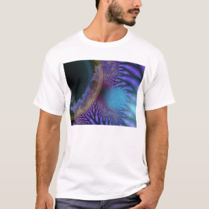 内部に見ること-紫色及び紺碧のミステリー Tシャツ