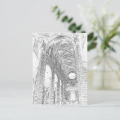 内部のエッチング ポストカード (スタンド正面)