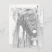 内部のエッチング ポストカード (正面/裏面)