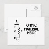 内部のオーミック材料(Ohm's Law) ポストカード (正面/裏面)