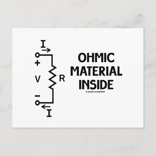 内部のオーミック材料(Ohm's Law) ポストカード (正面)