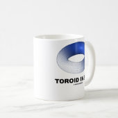 内部のトーロイド（青いトーラス） コーヒーマグカップ (正面右)