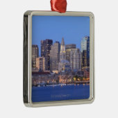 内部のボストンからの都心のボストンのスカイライン メタルオーナメント (右)