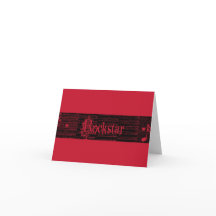 内部のロックスターのギグの招待状のrojo