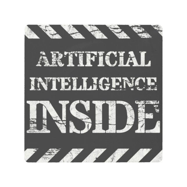 内部の人工知能 メタルプリント (正面)