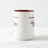 内部の分子生物学者(DNA複製) ツートーンマグカップ (中央)