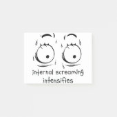 内部の叫び声は暗いミームFaceSweatを強化 ポストイット (正面)