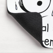 内部の叫び声は暗いミームFaceSweatを強化 マウスパッド (コーナー)