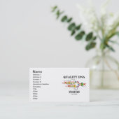 内部の品質DNA（DNA複製） 名刺 (スタンド正面)