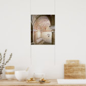 内部の地下室のカロリング朝のフレスコ画 ポスター (キッチン)