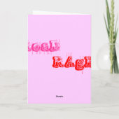 内部の寿司のバレンタインデーカード シーズンカード (裏面)