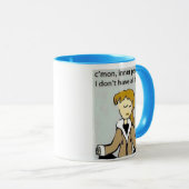 内部の平和またはヨガまたは黙想のマグ マグカップ (正面右)