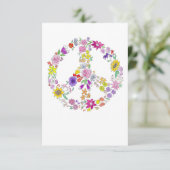 内部の平和空白の標識 サンキューカード (スタンド正面)