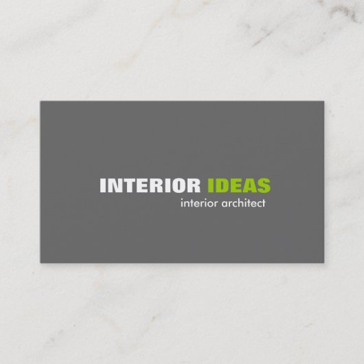 内部の建築家-名刺 名刺 (正面)