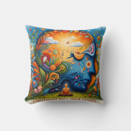 内部の戦争に感情を抱く クッション