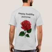内部の旅：仏陀の瞑想Tee. Tシャツ (裏面)