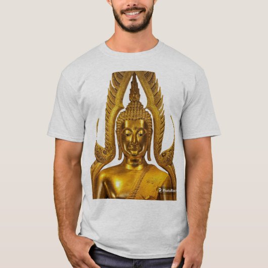 内部の旅：仏陀の瞑想Tee. Tシャツ (正面)