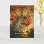 内部の歌Rumiおよび詩的な芸術 カード (黄色い花)