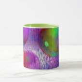 内部の流れ私はフラクタルの緑の紫色の銀河系を抽出します マグカップ (中央)