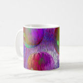 内部の流れ私はフラクタルの緑の紫色の銀河系を抽出します マグカップ (正面左)