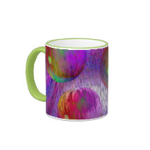 内部の流れ私はフラクタルの緑の紫色の銀河系を抽出します