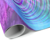 内部の流れIIの抽象的なインディゴのラベンダーの宇宙 ラッピングペーパー (ロールコーナー)