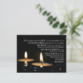 内部の炎の郵便はがき ポストカード (スタンド正面)