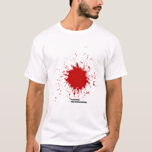 内部の空手の人の裁ち切り Tシャツ
