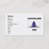 内部の統計愛好家（ベル曲線） 名刺 (正面)