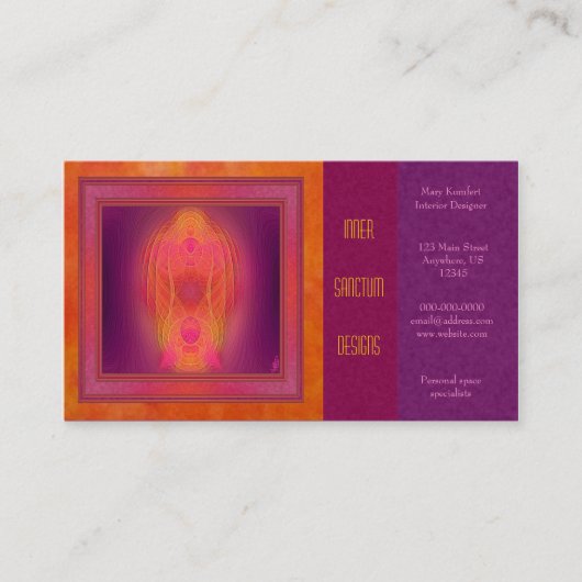 内部の聖所の抽象美術 名刺 (正面)