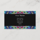 内部の花の万華鏡のように千変万化するパターン 名刺 (裏面)