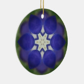 内部のBluebonnetの花 セラミックオーナメント (右)