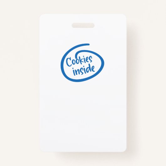 内部のCookie バッジ (正面)