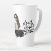 内部は死んでいるがカフェイン入り カフェラテマグ (右アングル)