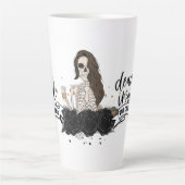 内部は死んでいるがカフェイン入り カフェラテマグ (正面)