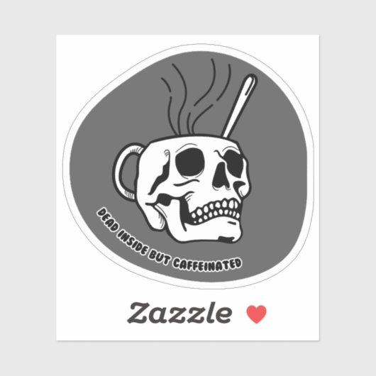 内部は死んでいるがカフェイン入り シール (シート)