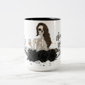 内部は死んでいるがカフェイン入り ツートーンマグカップ (中央)