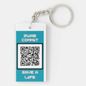 内部をボイドスワブ。コミット。ライフキ救ーチェイン キーホルダー (裏面)