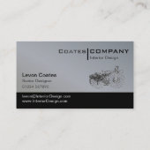 内部デザイン独自の作成 名刺 (裏面)