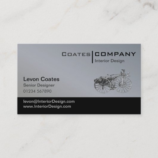 内部デザイン独自の作成 名刺 (正面)