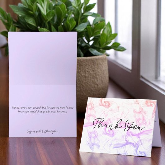 内部モダン色に一致するレインボーカラフルミスト ノートカード