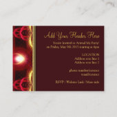 内部光フラクタルアートミニ招待状 エンクロージャーカード (裏面)