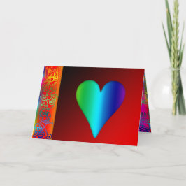 内部外部ハートバレンタイン応答C シーズンカード